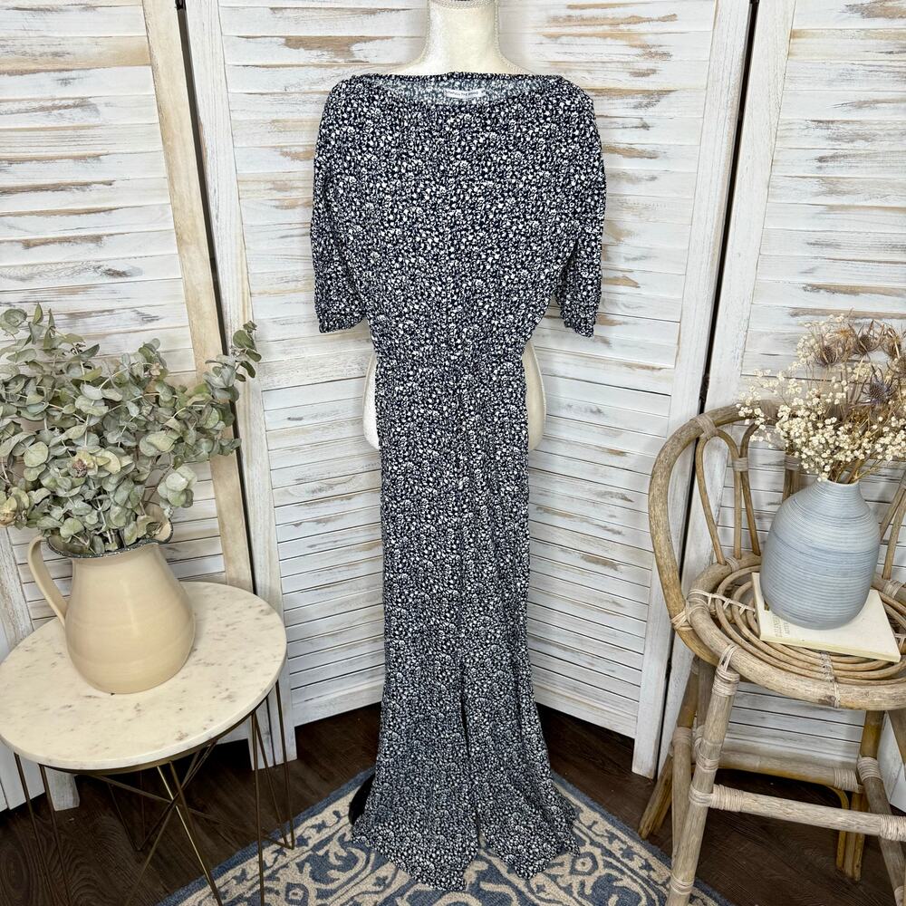 FAITHFUL THE BRAND Women's Size Small Urban Jumpsuit Flare Leg Winter Tales Navy - Picture 3 of 16